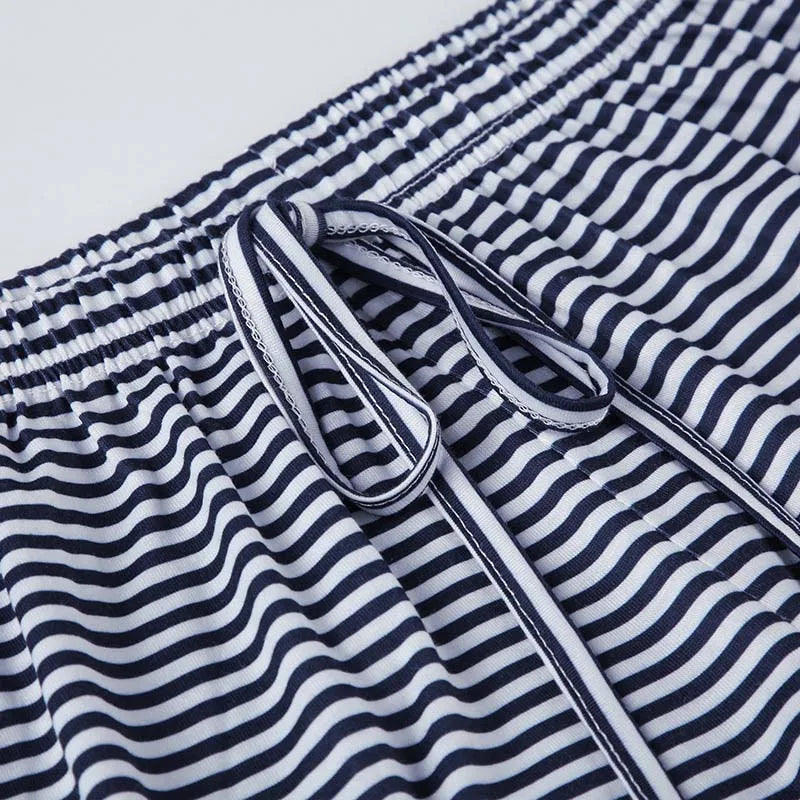 Women'S Stripe Drawstring Low Waist Sweatpants Casual Elastic Baggy Straight Leg Pants Loose Fit Summer Streetwear Trousers