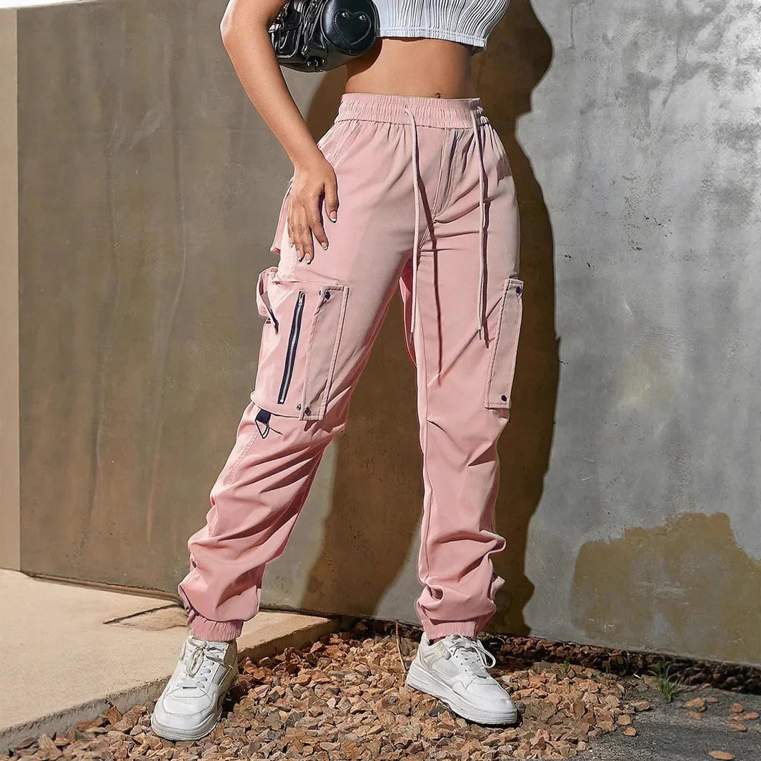 Women'S Casual Trousers American Style Summer New Functional Tactical Pants Cuffed Long Pants for Women 8063 Workwear Trousers