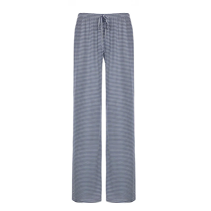 Women'S Stripe Drawstring Low Waist Sweatpants Casual Elastic Baggy Straight Leg Pants Loose Fit Summer Streetwear Trousers