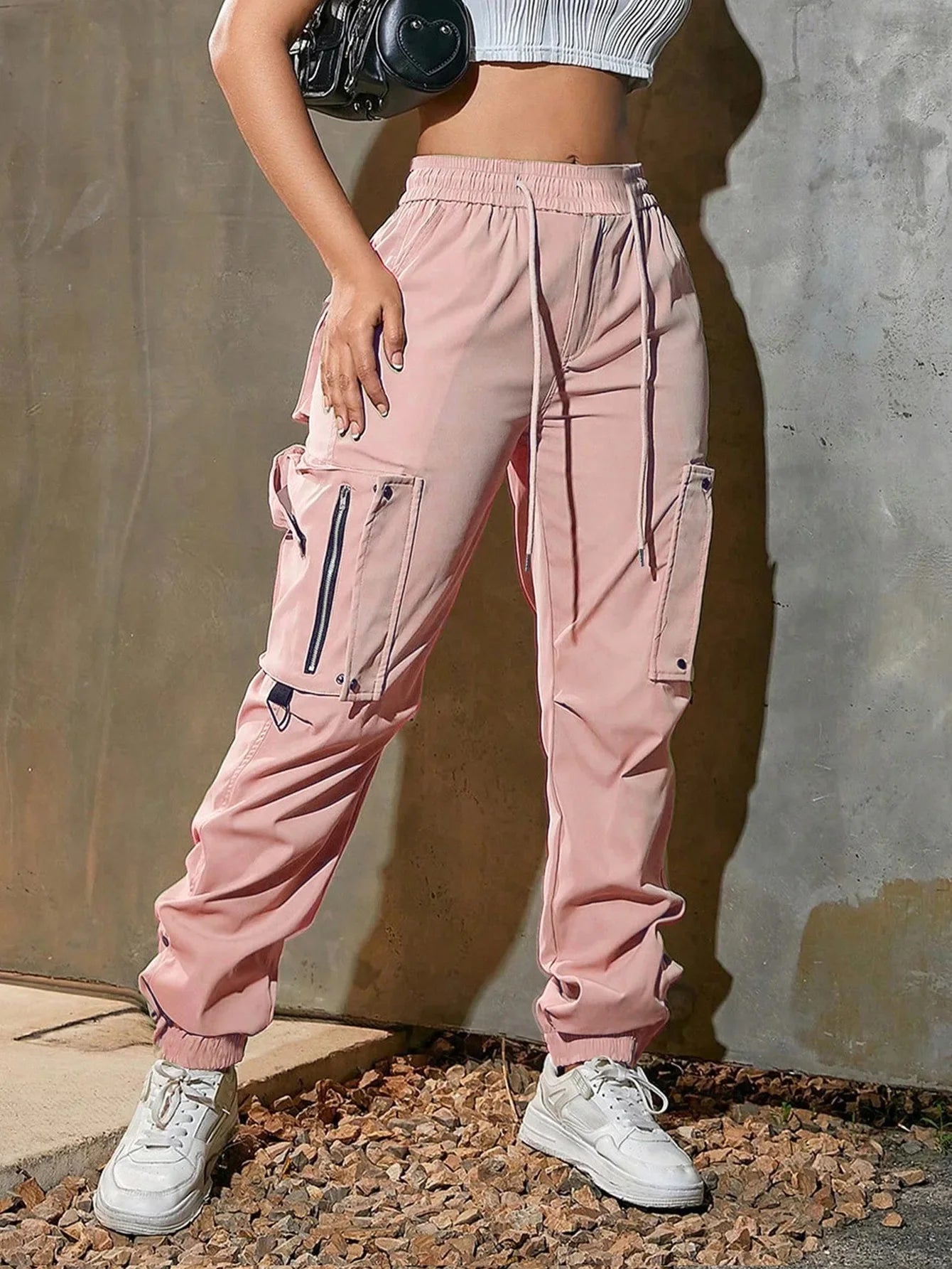 Women'S Casual Trousers American Style Summer New Functional Tactical Pants Cuffed Long Pants for Women 8063 Workwear Trousers